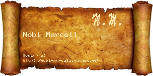 Nobl Marcell névjegykártya